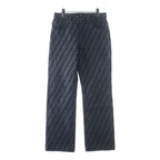 Fendi Zucca Cotton Denim Pants Indigo