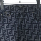 Fendi Zucca Cotton Denim Pants Indigo — view 3