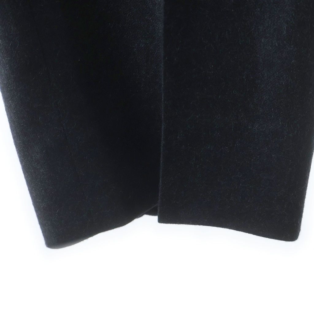 Hermes Pleated Cashmere Blend Wool Dress Trousers Pants Black — view 6