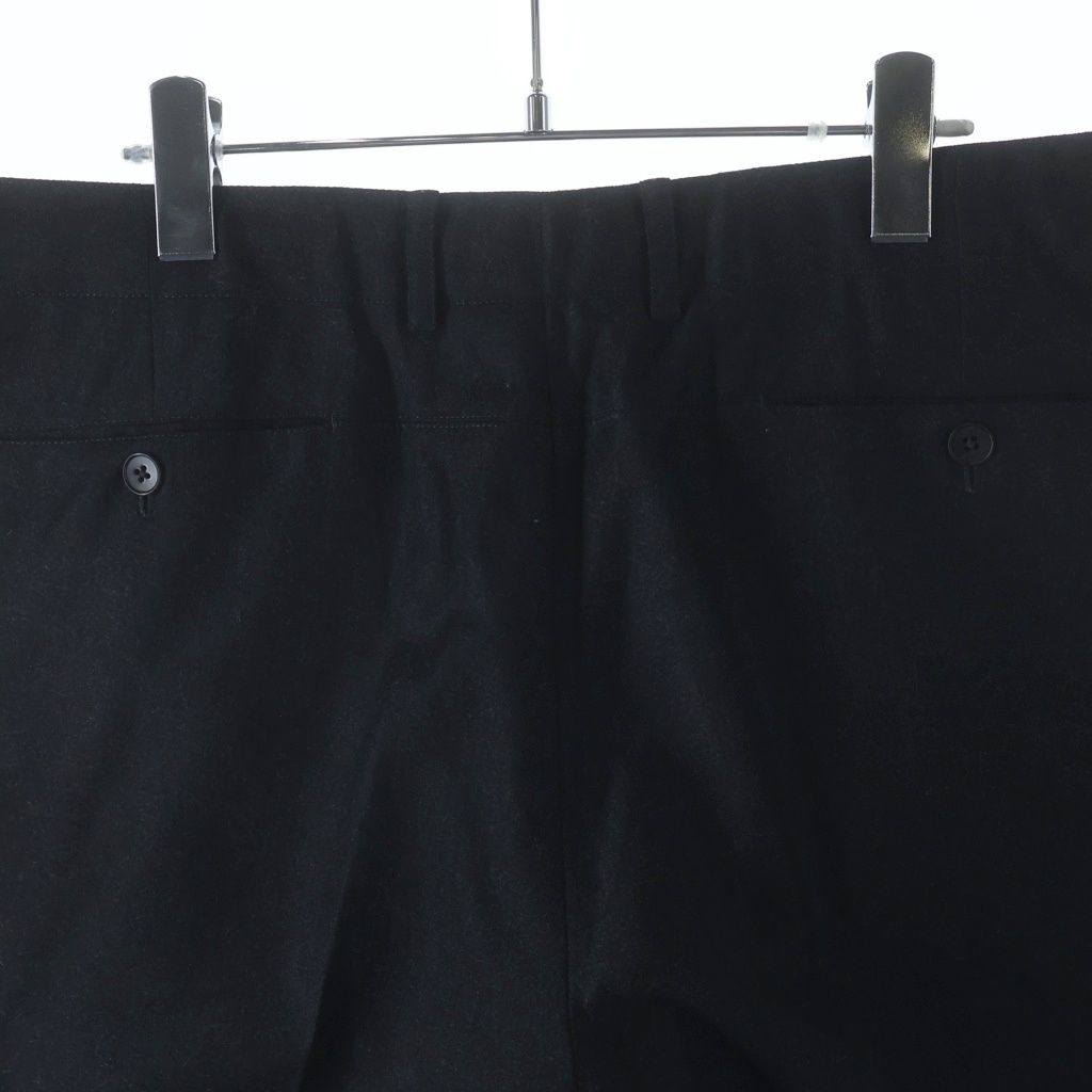Hermes Pleated Cashmere Blend Wool Dress Trousers Pants Black — view 4