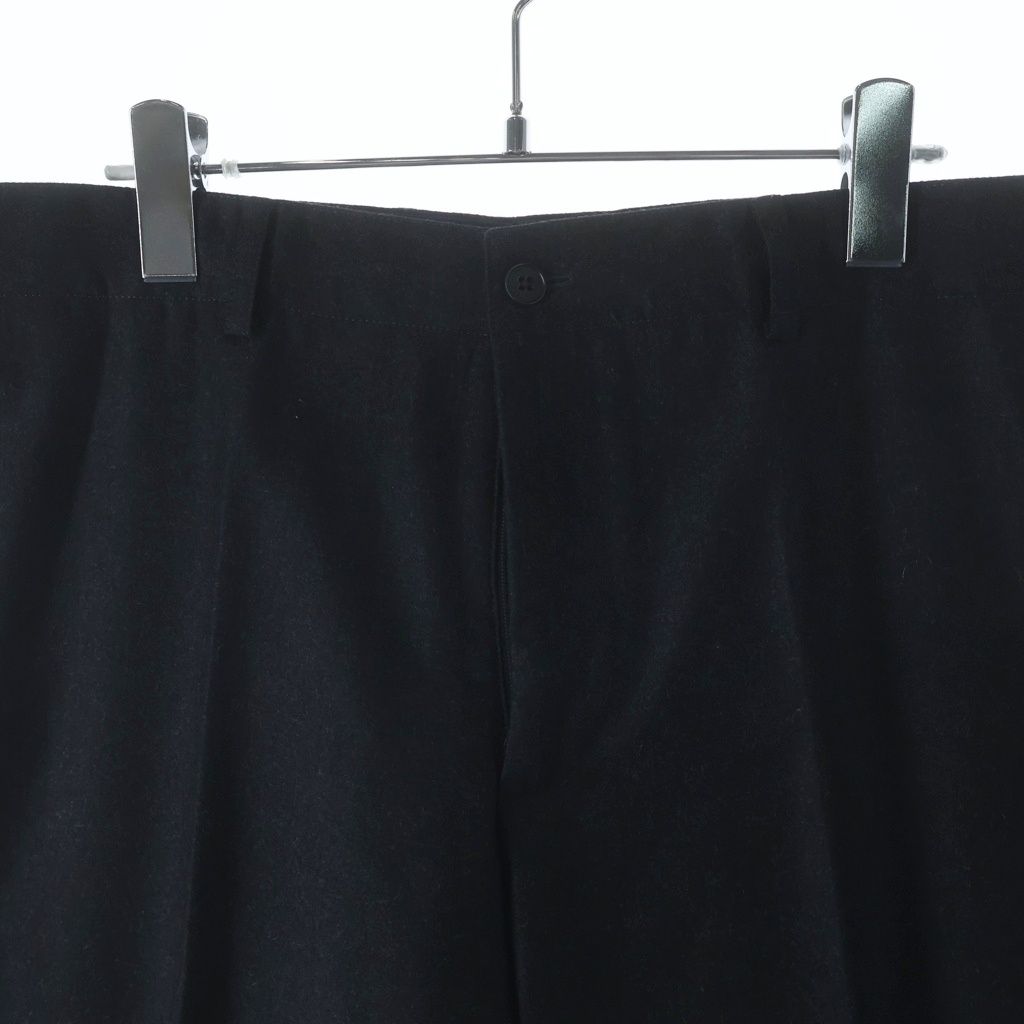 Hermes Pleated Cashmere Blend Wool Dress Trousers Pants Black — view 3