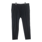 Hermes Pleated Cashmere Blend Wool Dress Trousers Pants Black