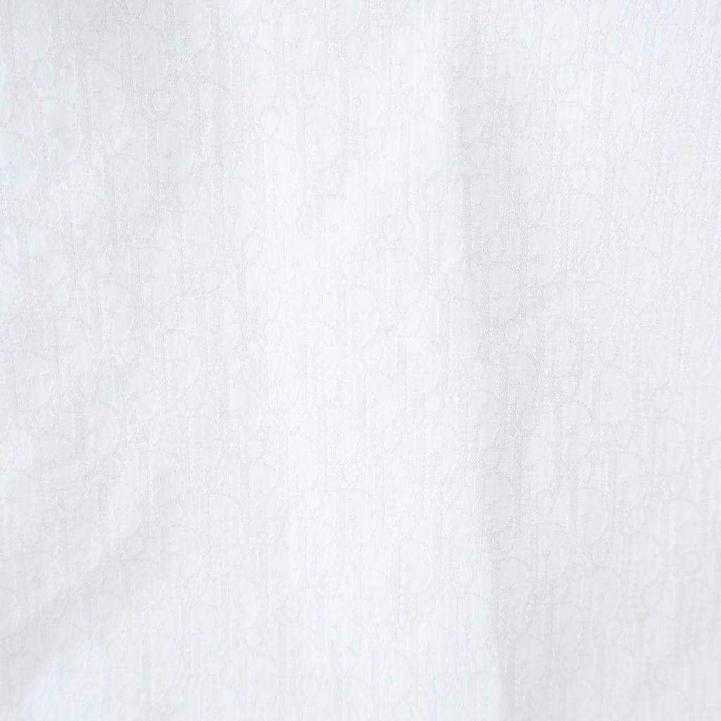 Dior All Over Oblique Pattern Regular Color Cotton Jacquard Short Sleeve Shirt — view 6
