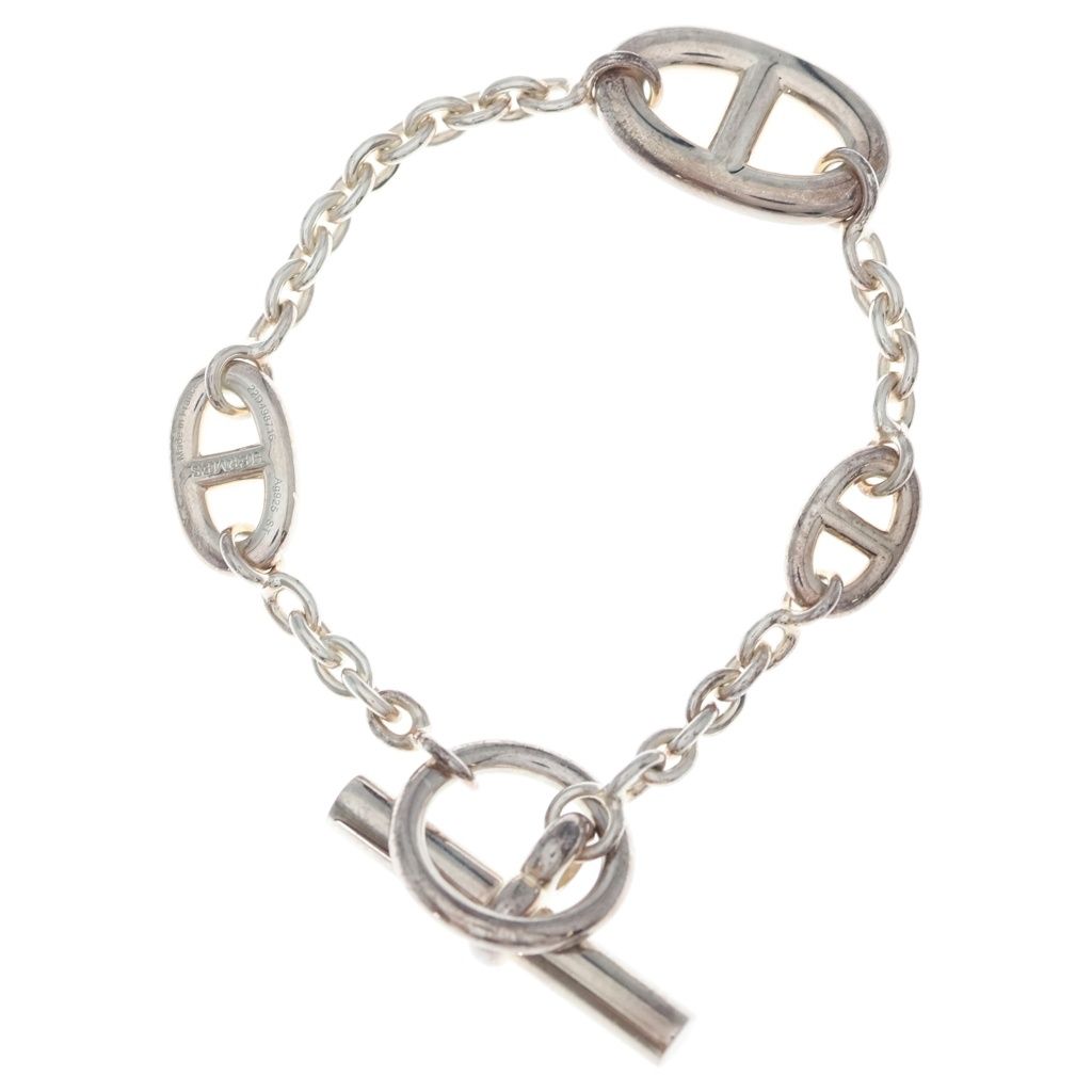 Hermes Chaine D'ancre Farandole Chain Bracelet Silver