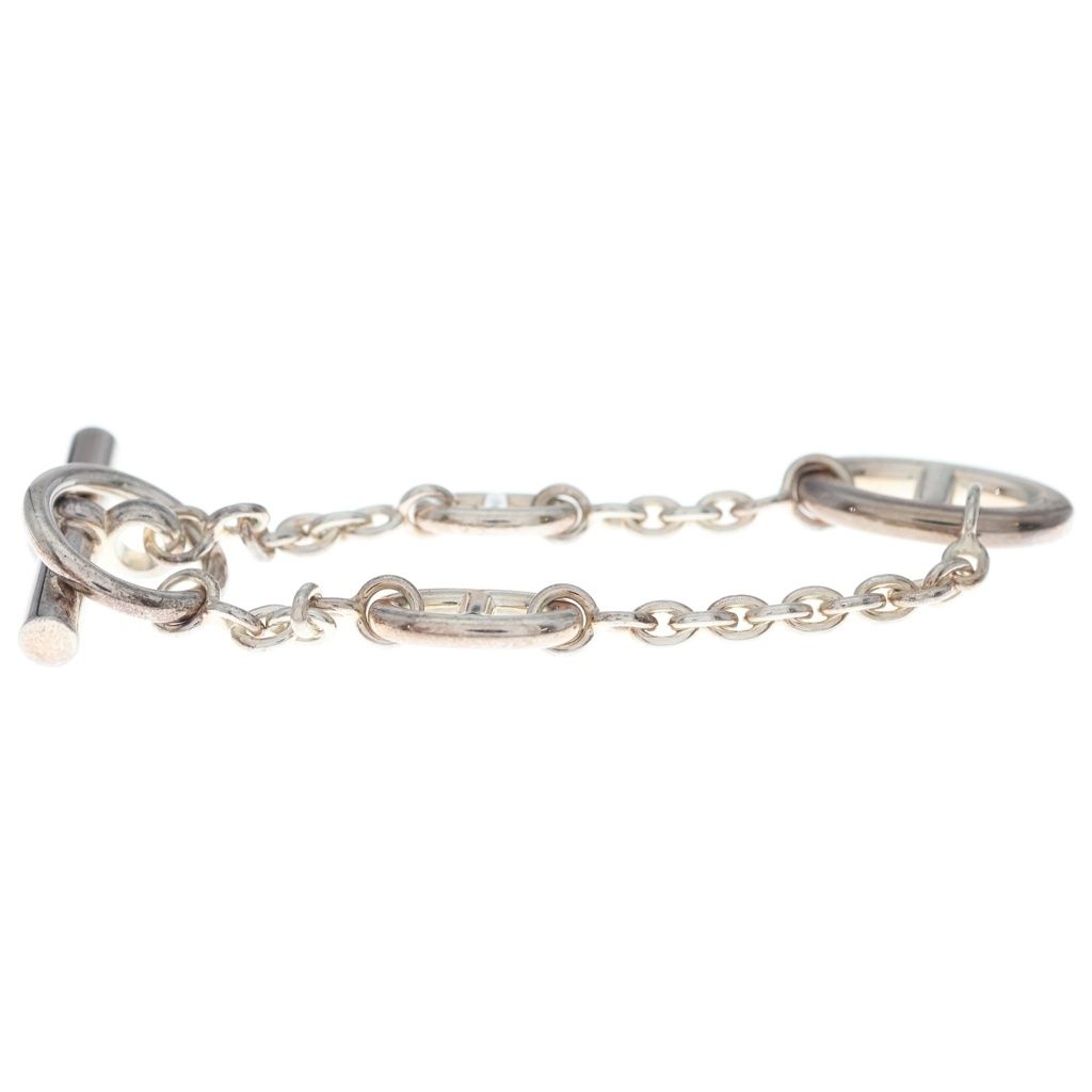 Hermes Chaine D'ancre Farandole Chain Bracelet Silver