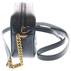Gucci GG Marmont Mini Camera Bag Leather Chain Gold Black