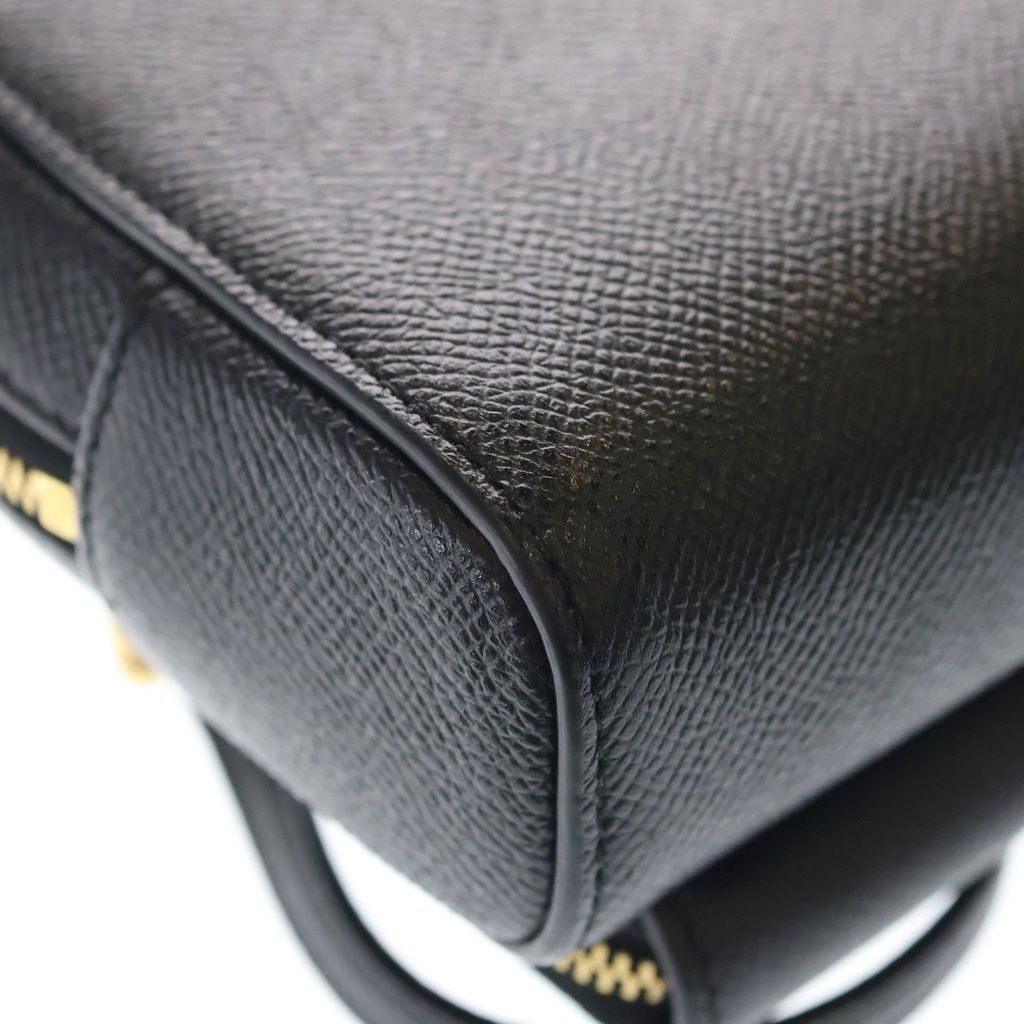 Dior Caro Double Pouch CD Logo Leather Gold Shoulder Bag Black