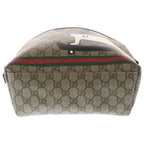 Gucci Children's GG Supreme Dog Backpack Brown Beige Leather