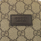 Gucci Children's GG Supreme Dog Backpack Brown Beige Leather