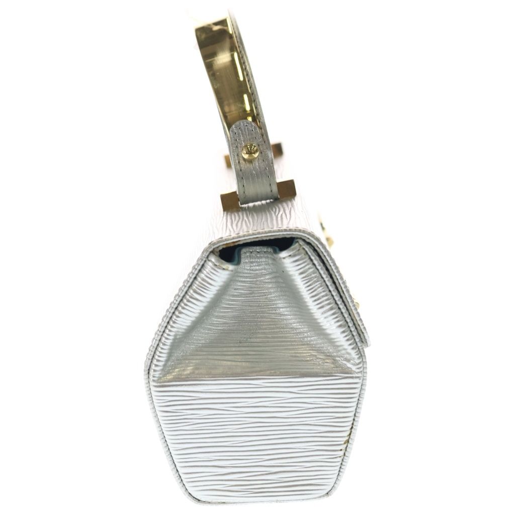 Louis Vuitton Epi Galaxia Handbag Silver Leather Gold