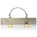 Louis Vuitton Epi Galaxia Handbag Silver Leather Gold