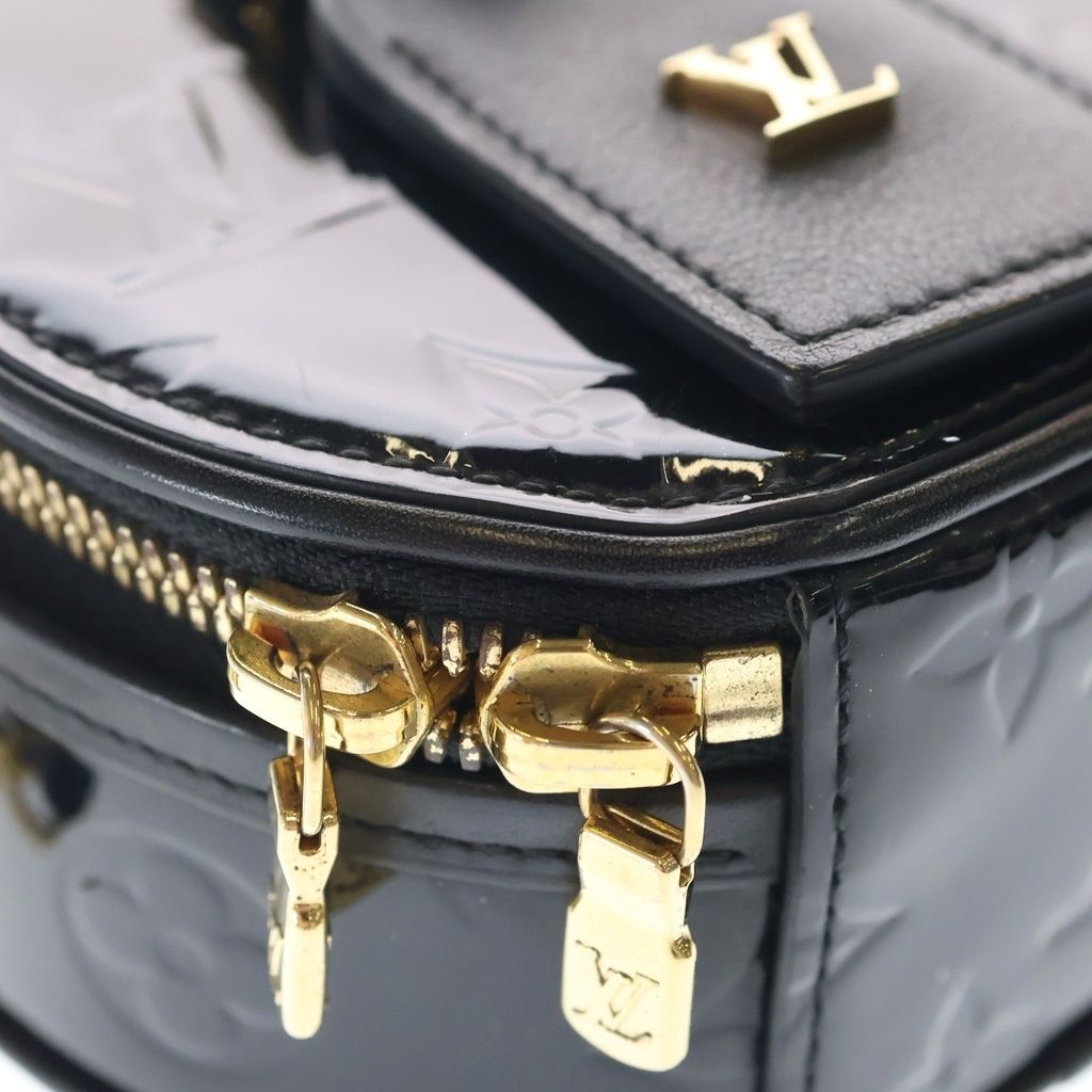 Louis Vuitton Vernis Mini Boite Chapeau Mini Shoulder Bag Black Noir Patent