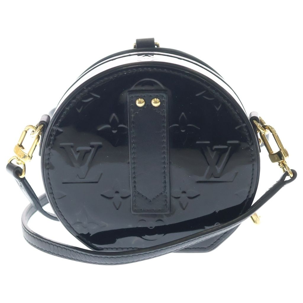 Louis Vuitton Vernis Mini Boite Chapeau Mini Shoulder Bag Black Noir Patent