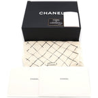 Chanel Quilted 25 Double Flap Chain Shoulder Bag Caviar Leather Black