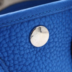 Hermes Neo Garden Party 23 Handbag New Blue Hydra Negonda Togo Silver