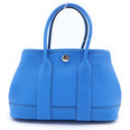 Hermes Neo Garden Party 23 Handbag New Blue Hydra Negonda Togo Silver