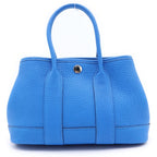 Hermes Neo Garden Party 23 Handbag New Blue Hydra Negonda Togo Silver