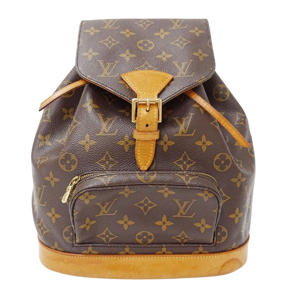Louis Vuitton Backpack Monogram Canvas Montsouris MM Brown Adults Going