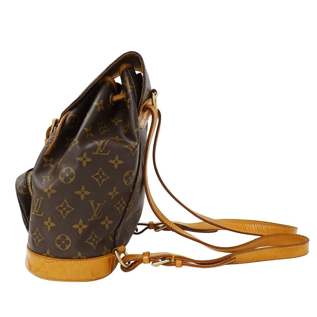 Louis Vuitton Backpack Monogram Canvas Montsouris MM Brown Adults Going