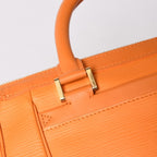 Louis Vuitton Dhanura PM 2-Way Bag Epi Leather Mandarin Orange Gold — view 6