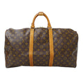 Louis Vuitton Boston Bag Monogram Canvas Keepall 50 Brown Large Going