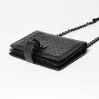 Bottega Veneta Intrecciato Shoulder Bag Chain Black — view 7