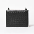 Bottega Veneta Intrecciato Shoulder Bag Chain Black — view 2