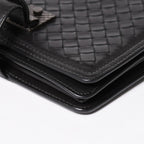 Bottega Veneta Intrecciato Shoulder Bag Chain Black — view 8