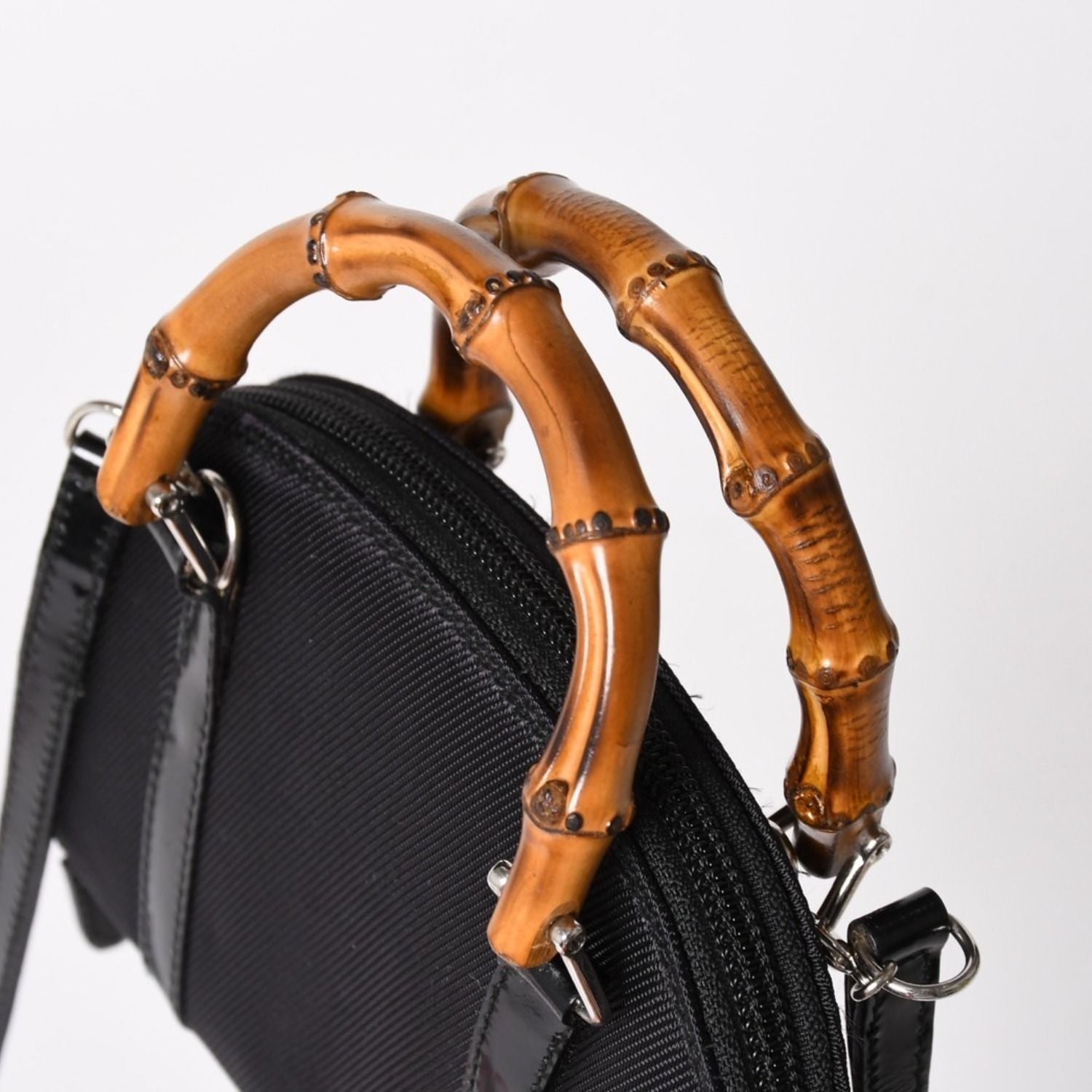 Gucci Shoulder Bag Mini Andbag 2-Way Bamboo Silver — view 4