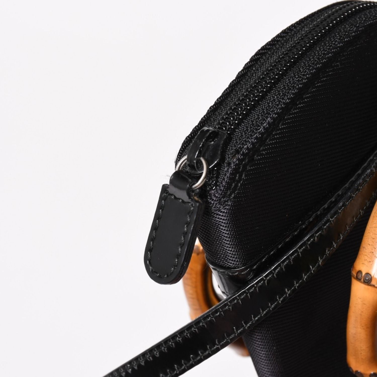 Gucci Shoulder Bag Mini Andbag 2-Way Bamboo Silver — view 7