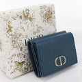 Dior 30 Montaigne Trifold Wallet Calfskin