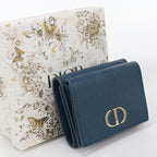 Dior 30 Montaigne Trifold Wallet Calfskin