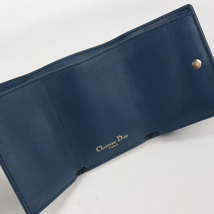 Dior 30 Montaigne Trifold Wallet Calfskin