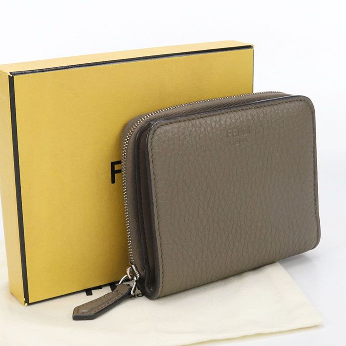 Fendi Compact Wallet Bifold Calfskin
