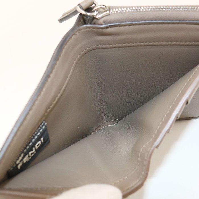 Fendi Compact Wallet Bifold Calfskin