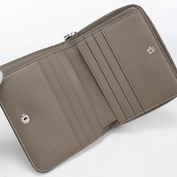 Fendi Compact Wallet Bifold Calfskin