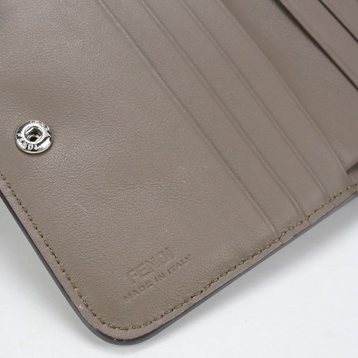 Fendi Compact Wallet Bifold Calfskin