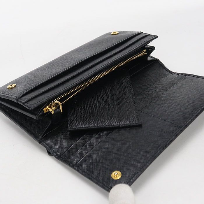 Prada Saffiano Leather Wallet Bifold Calfskin