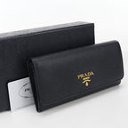 Prada Saffiano Leather Wallet Bifold Calfskin