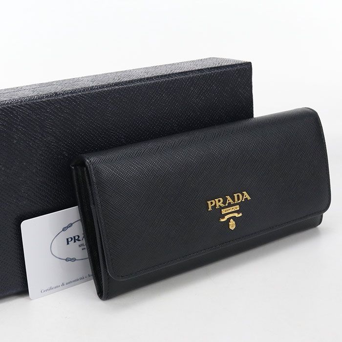 Prada Saffiano Leather Wallet Bifold Calfskin