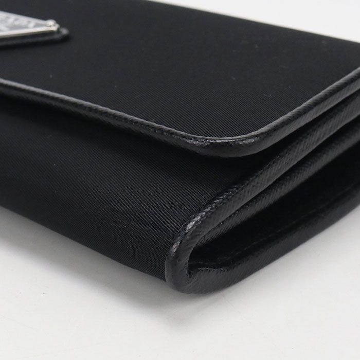 Prada Wallet Bifold Triangle Logo Nylon
