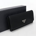 Prada Wallet Bifold Triangle Logo Nylon