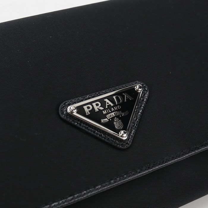 Prada Wallet Bifold Triangle Logo Nylon