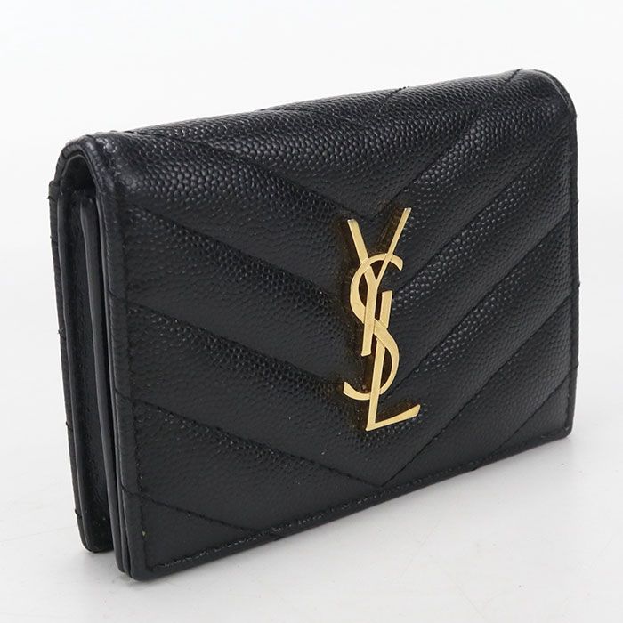 Saint Laurent Business Card Case Monogram Calfskin