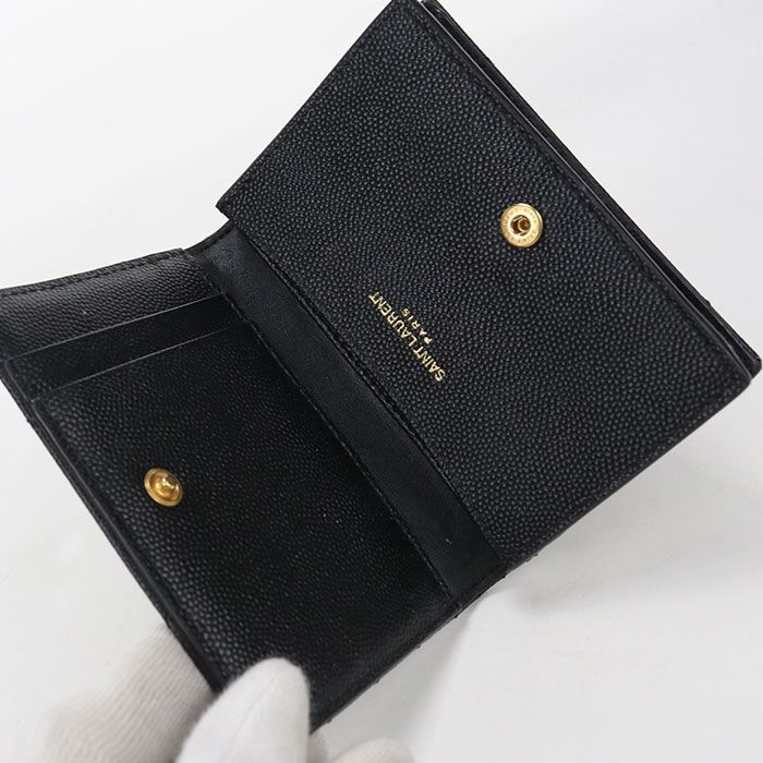 Saint Laurent Business Card Case Monogram Calfskin