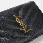 Saint Laurent Business Card Case Monogram Calfskin