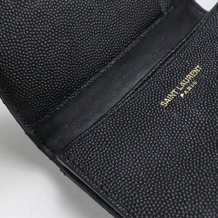 Saint Laurent Business Card Case Monogram Calfskin