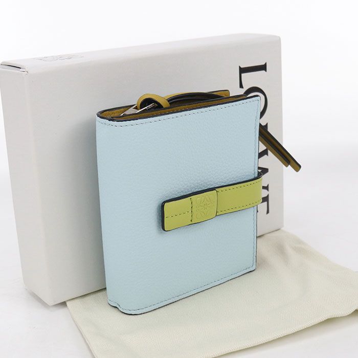 Loewe Compact Zip Wallet Bifold Soft Grain Calfskin