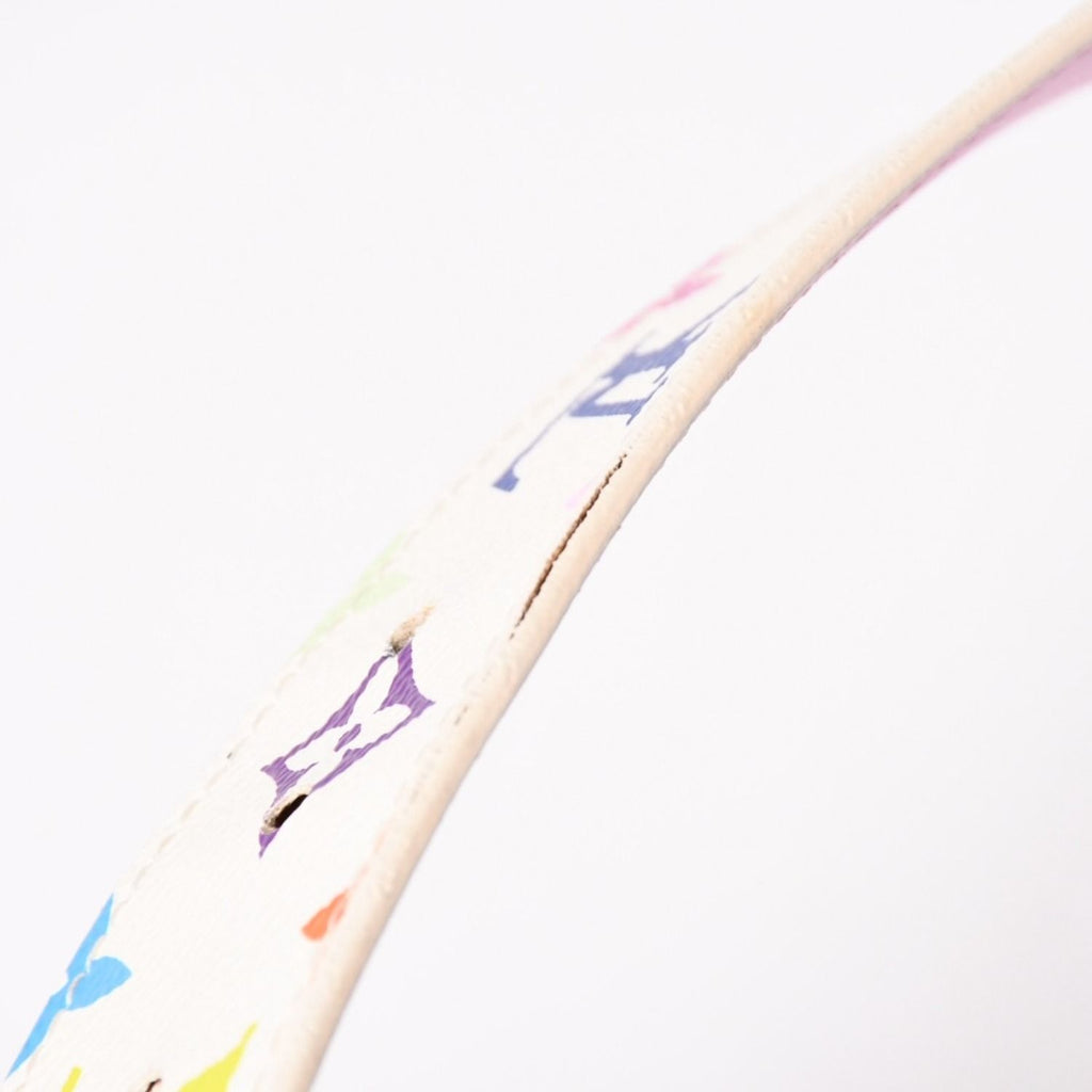 Louis Vuitton Ceinture Belt White Multicolor Gold — view 7