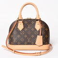 Louis Vuitton Monogram Alma BB Handbag Shoulder Gold